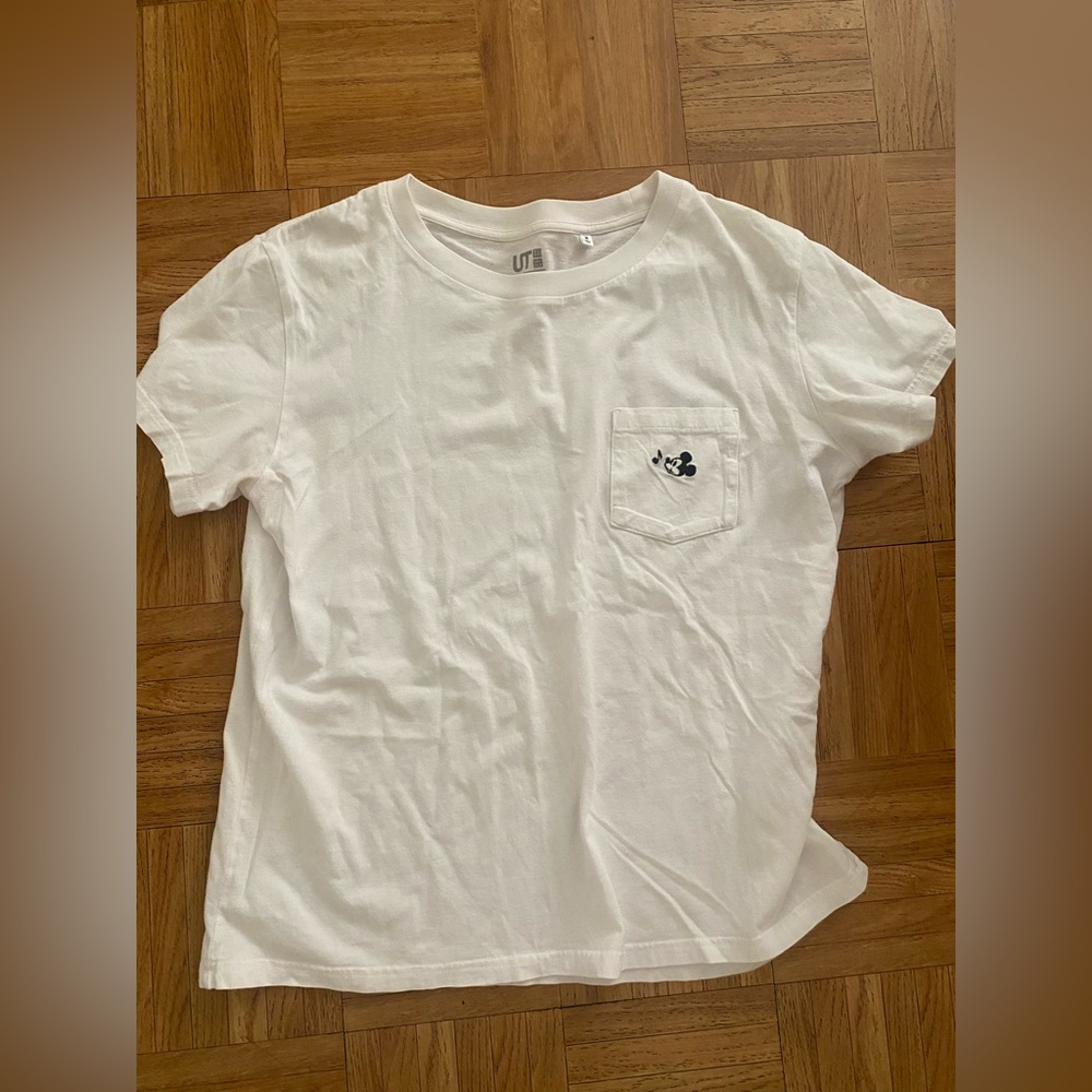White Disney Pocket T-Shirt